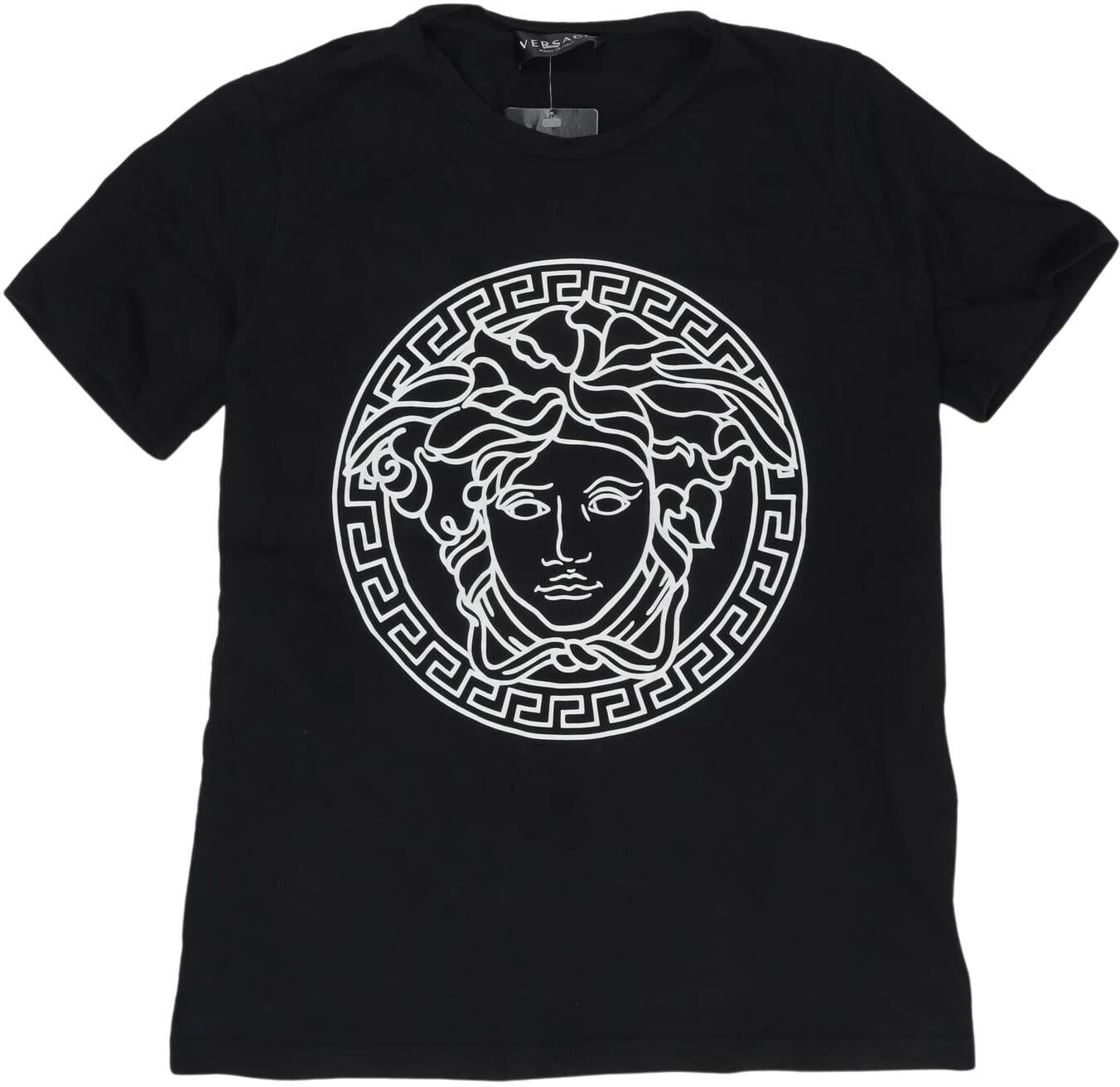 Versace Jungen T-Shirt, Schwarz, Gr. EU 152, Baumwolle - Second Hand