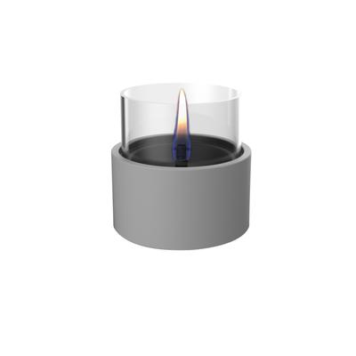 Tischfeuer TENDERFLAME "»BREEZE 10«, Rauch- und rußfrei, in verschiedenen Ausführungen", grau, B:13cm H:12cm L:12cm, Keramik, Dekokamine