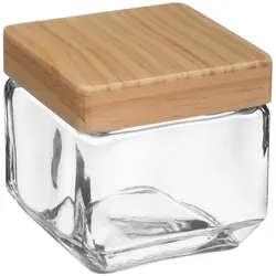 5FIVE - Glasbehälter, quadratisch, 0,85 L in Beige