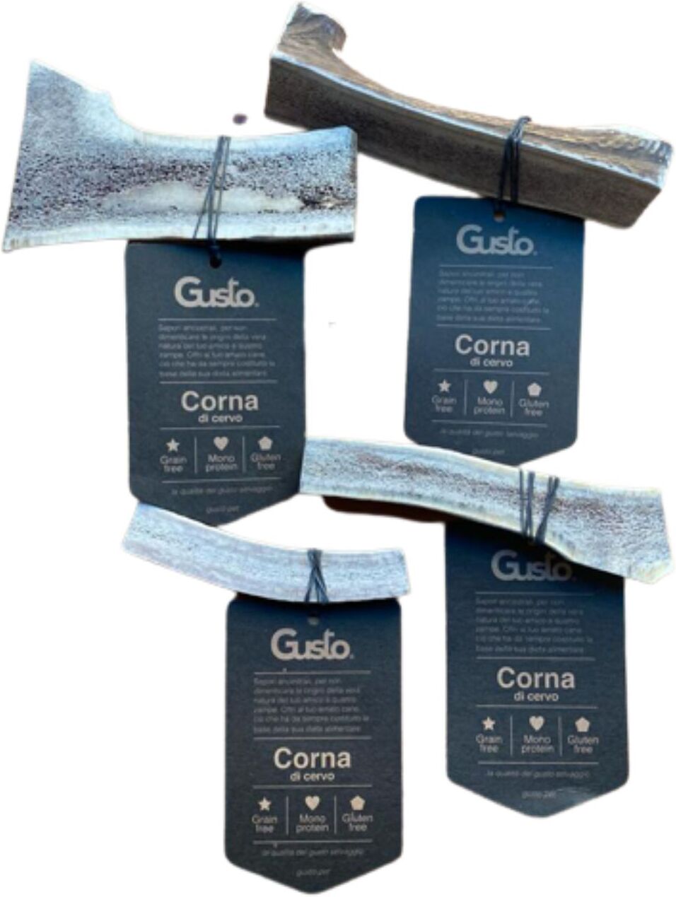 Gusto Corna di Cervo Aperte per Cani S 50-79gr