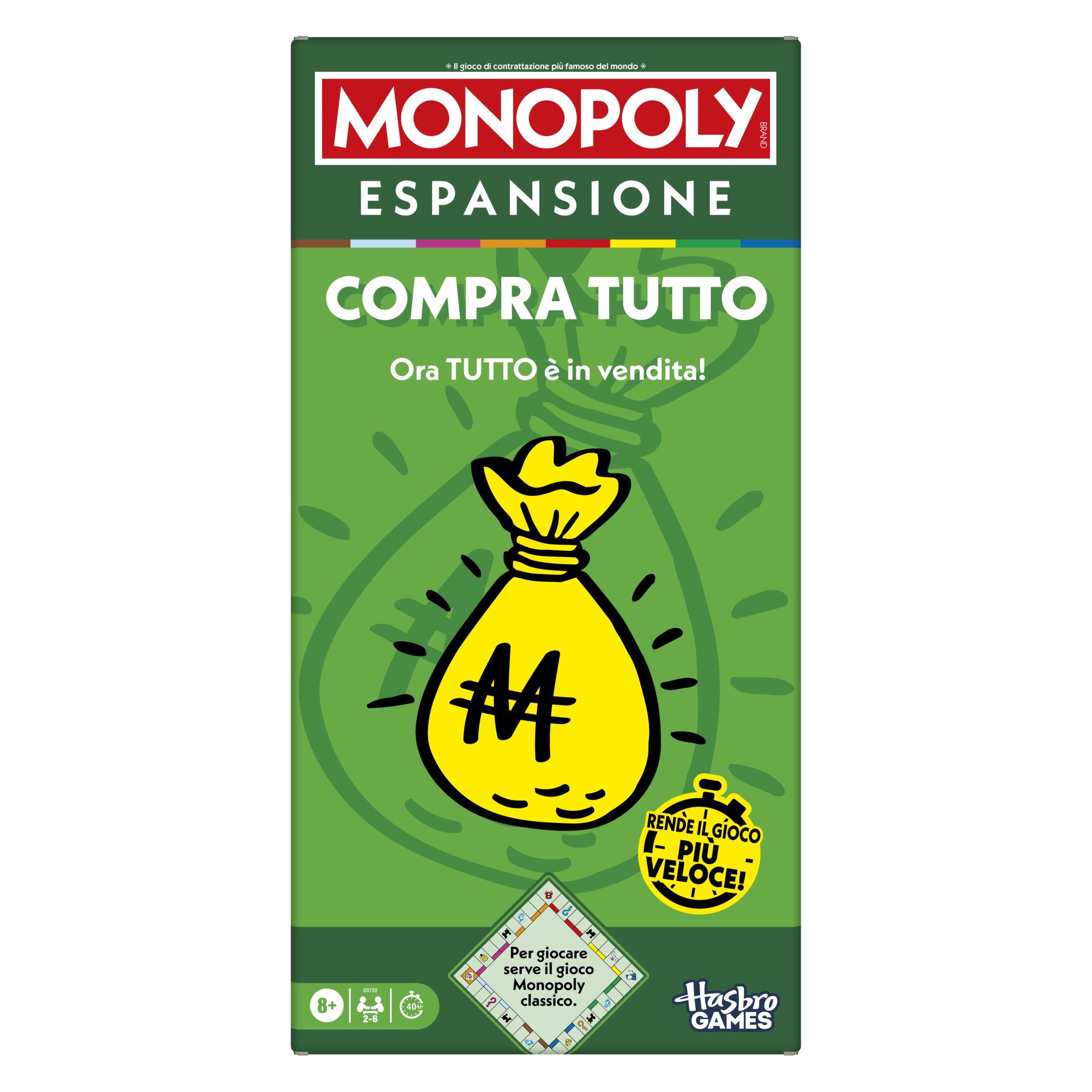 Monopoly ERGÄNZUNG Kaufe alles (zum Spielen wird das klassische benötigt) (Italienisch) (G0720103)