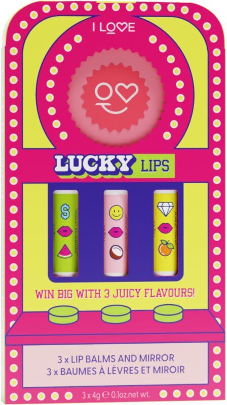 I Love Lucky Lips gift set for lips