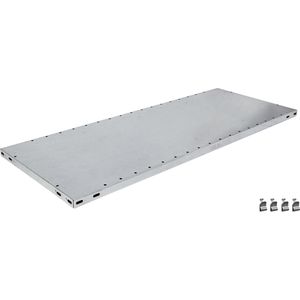 Schulte Fachboden 17530-B, für Schwerlastregal, Stecksystem, 130 x 30cm BxT, verzinkt