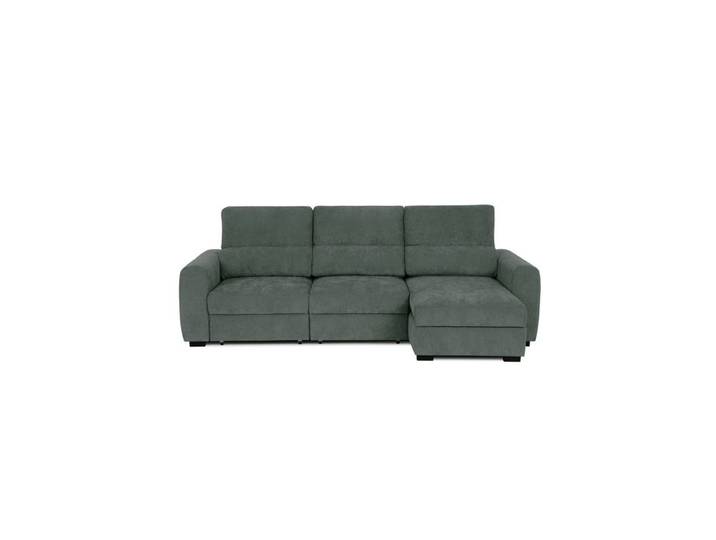 Canapé d'angle méridienne REYNOLDS II tissu vert