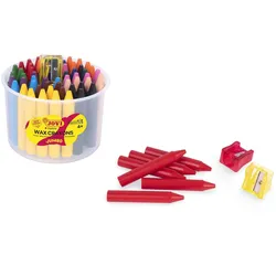 JOVI Wachsmalstifte Wax Crayons Jumbo, 60 Stifte