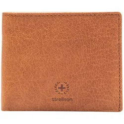 Strellson Herren Geldbörse, echtes Leder - Blackwall Billfold H8, 9x11x2cm (HxBxT) Hellbraun