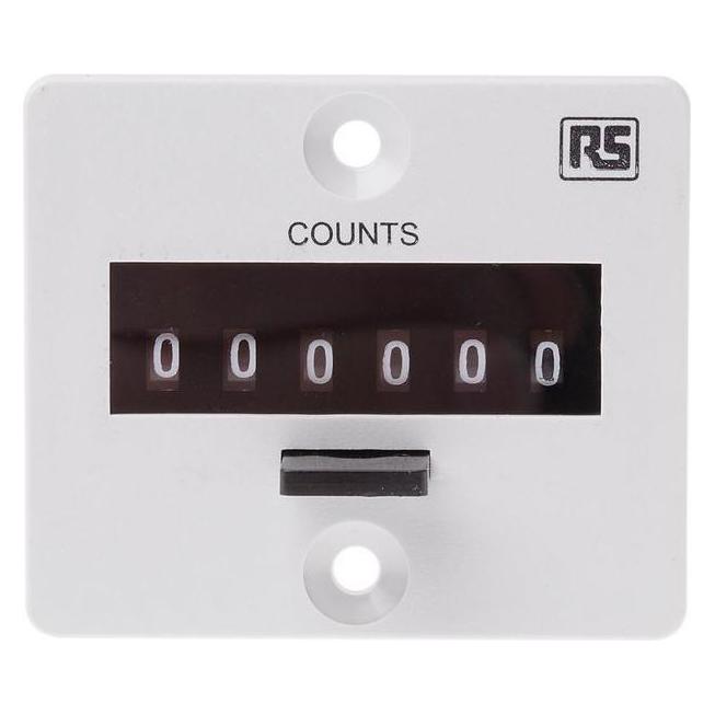 RS PRO Electromech Impulse Counter 56x48mm 24V (8967015)