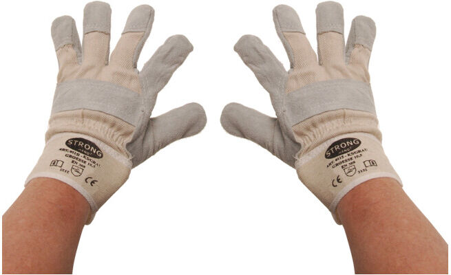 BGS Gants de travail cuir, rembourrés taille 10,5 ; BGS technic (9957)