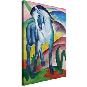 Artgeist Wandbild Franz Marc Blaues Pferd, Leinwand, Hochformat, 80x120cm
