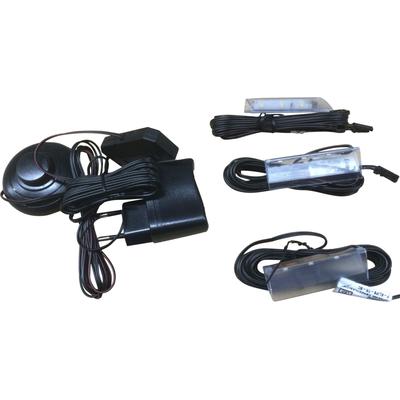 LED Schrankinnenraumbeleuchtung HOME AFFAIRE "Glaskantenbeleuchtung", schwarz (warmweiß), B:2cm H:1cm L:6cm, Leuchten