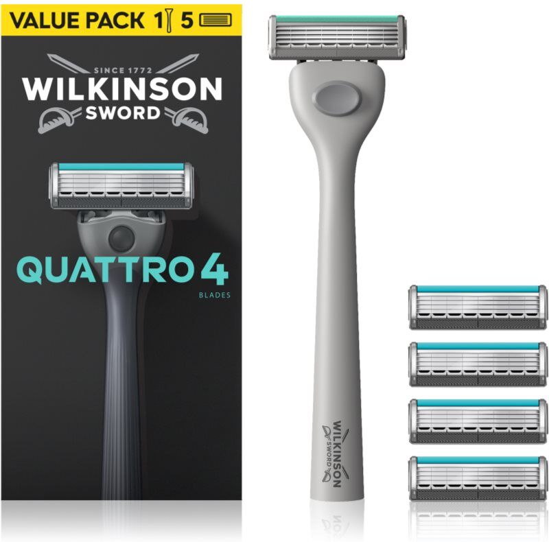 Wilkinson Sword Quattro rasoir + lames de rechange