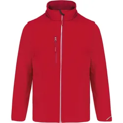 Kariban ProAct Herren 3-Lagen Softshell Jacke mit abnehmbaren Ärmeln Softshell-Jacke PA323 sporty red M