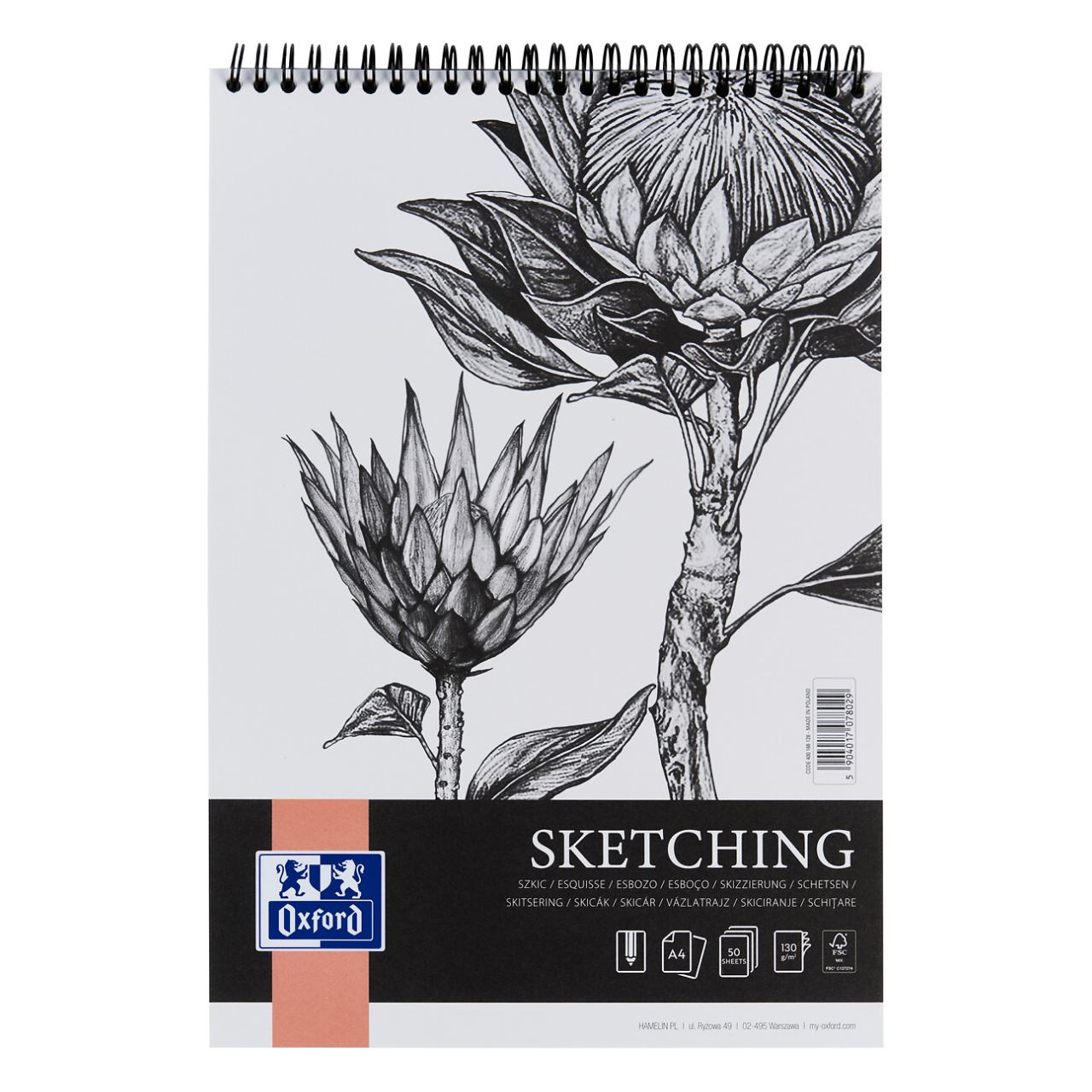 OXFORD Skizzenblock Sketching DIN A4, 1 St. 400166128