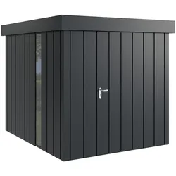 Hörmann Metall-Gerätehaus "Juno" mit Flachdach, JFD6 - Modern, 214 x 262 cm (B x T),anthrazit,