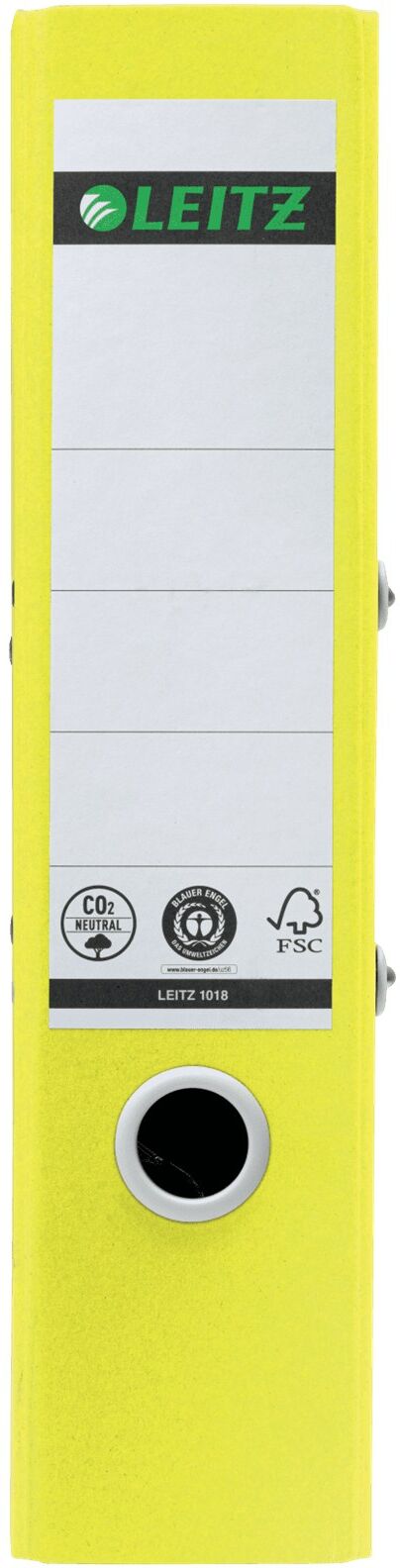 Leitz 180° Recycle Lever Arch File A4 80mm Yellow