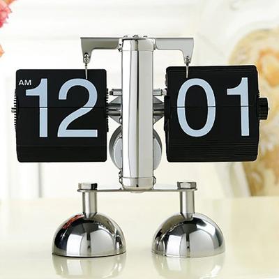 Uplift Picks Retro Mechanical Flip Desk Clock With Internal Gear Movement b