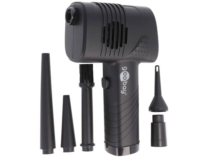 Goobay - Elektrische stofblazer - USB-C 10.8V 2000mAh Li-ion - 5 opzetstukken