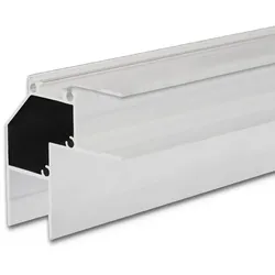 ISOLED LED Eckprofil HIDE ANGLE, für 2 LED-Strips, 2x Indirekt (90°), Aluminium, 200cm, Weiß RAL 9003 ISO-114811