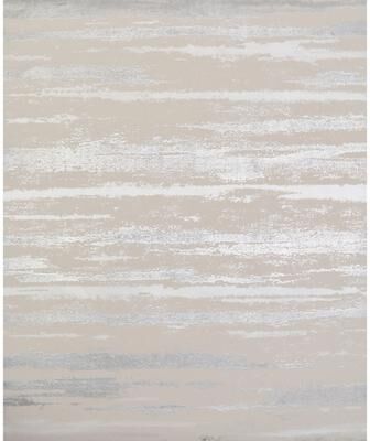 York Wallcoverings Atmosphere Beige & Silver Wallpaper