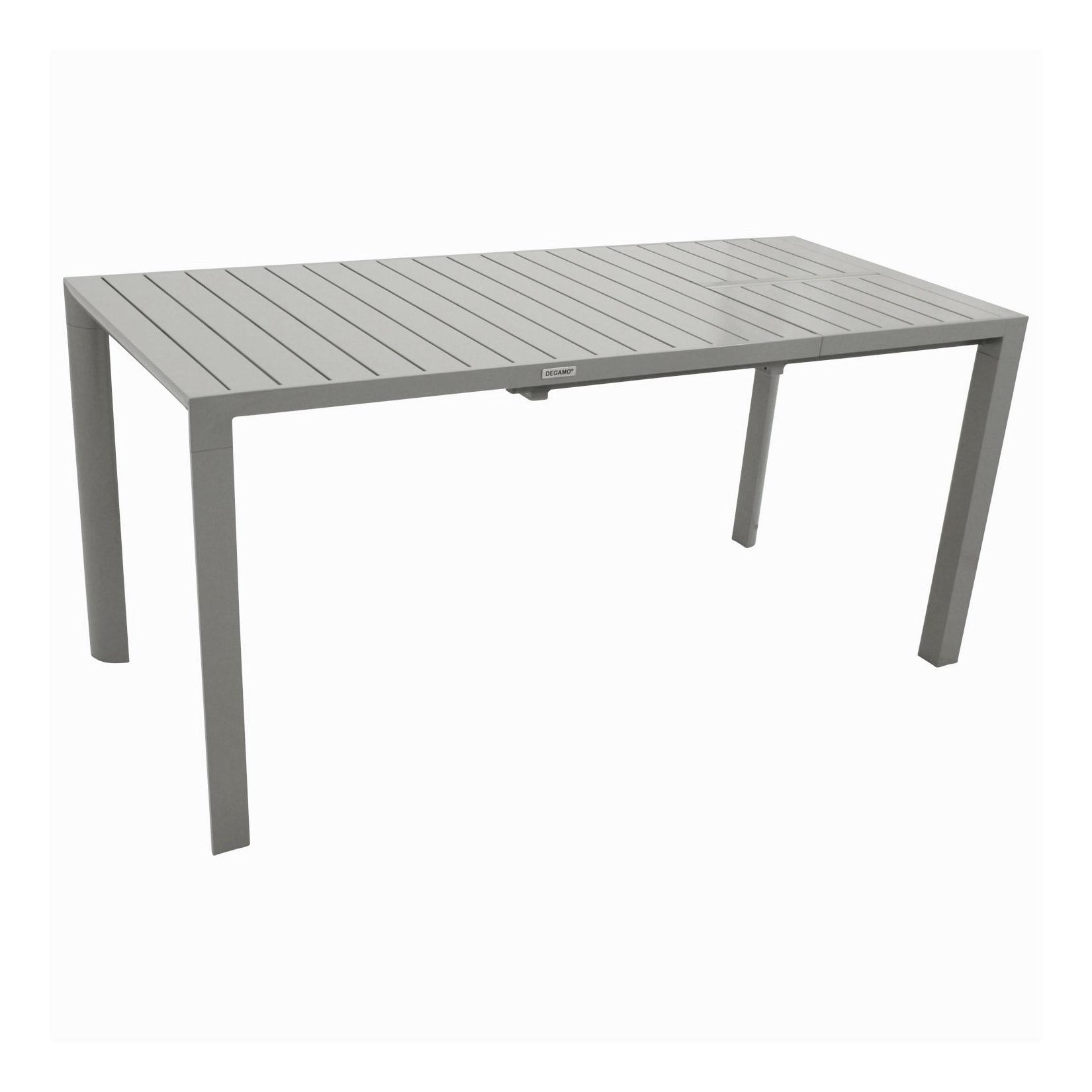 Ausziehtisch BAGO 120/162x70cm, Aluminium silbergrau