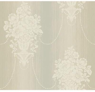 Seabrook Designs Shakespeare Floral Chandelier Unpasted Wallpaper
