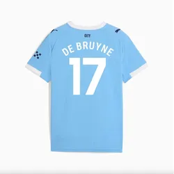 Puma Manchester City Heimtrikot 2025/26 Kinder hellblau/weiß 152-De Bruyne 17