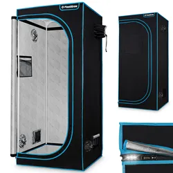 PlantiGrow - Growbox – Indoor Gewächshaus, Anzuchtzelt, Zuchtzelt, Anbauzelt - 80x80x180