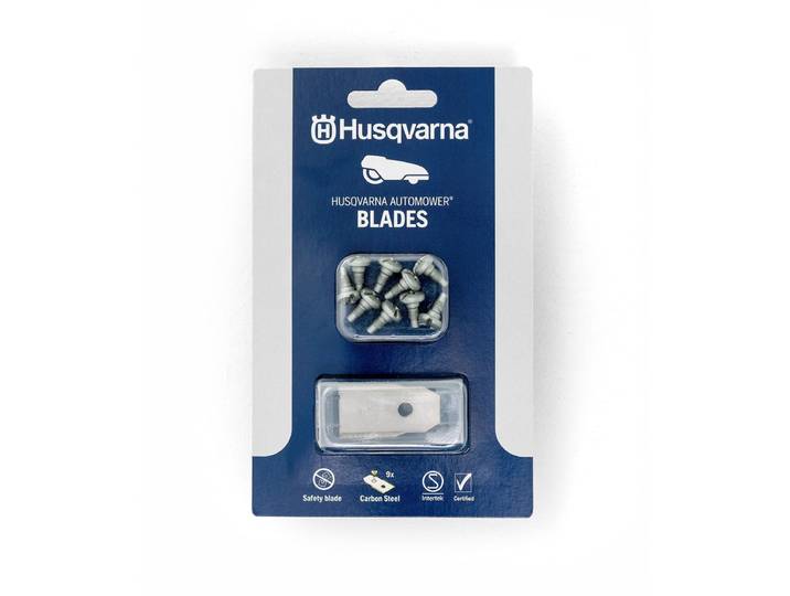 Husqvarna Automower® Classic Messen 9 Stuks - Koolstofstalen Vervangmessen incl. Schroeven voor alle Automower®-Modellen