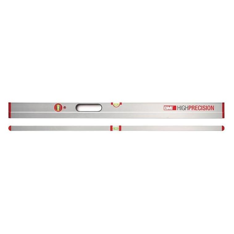BMI Wasserwaage HIGHPRECISION 120 cm Aluminium silber ± 0,3mm/m (120 cm) (695120ED-R1000)