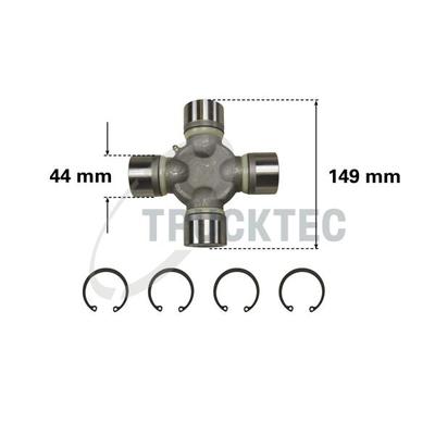 TRUCKTEC AUTOMOTIVE Gelenk, Längswelle 0440001 44mm