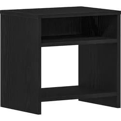 vidaXL Nachttisch Schwarz Eichen-Optik 40x30x40 cm Holzwerkstoff