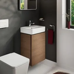 hansgrohe Xilesa E Waschtischunterschrank 54246550 430x330mm, für Handwaschbecken, Türanschlag rechts, Eiche Kaschmir