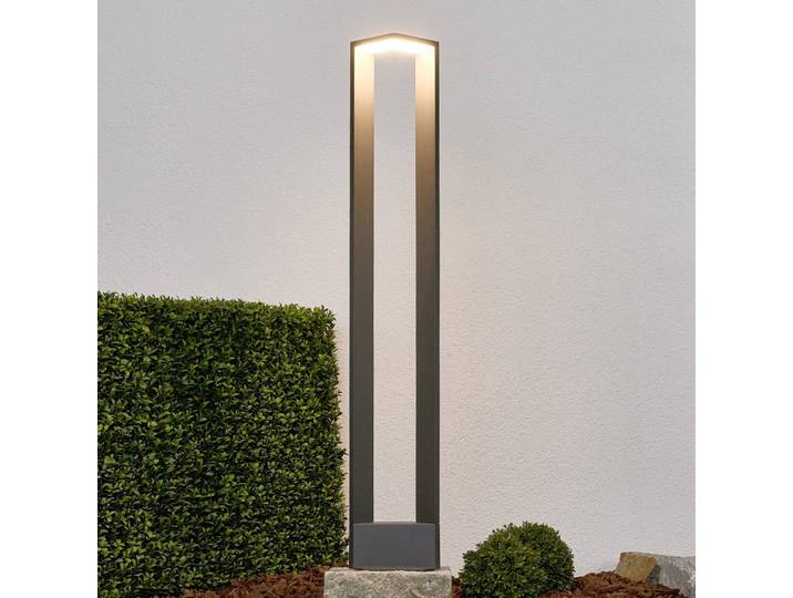 LED Wegeleuchte Jeny Lucande, schwarz, Aluminium, Modern