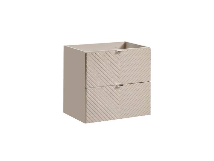 Petits-meubles Waschtischunterschrank 60cm Manoa Kaschmir, 2 Schubladen, 60x57x40 cm, Badezimmer, Badmöbel, Unterschränke