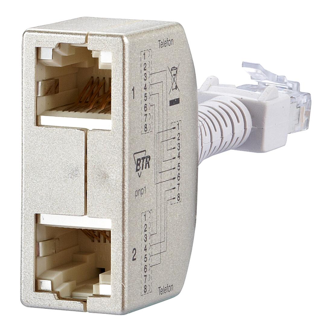 BTR NETCOM Cable-sharing-Adapter ISDN/ISDN 130548-01-E Set ; Metz Connect)