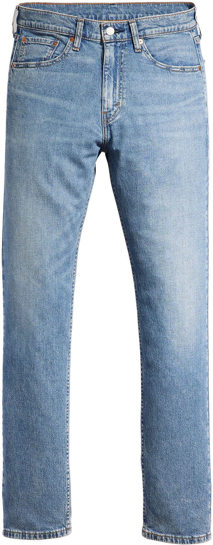 Straight-Jeans LEVI'S "505", Herren, Gr. 36, Länge 34, blau (hats off), Denim/Jeans, Obermaterial: 99% Baumwolle, 1% Elasthan, unifarben, regular fit lang, Jeans Straight-Jeans, REGULAR hats off 36, Länge 34