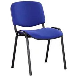 Konferenzstuhl Eurovogue, Blau, stapelbarer Besucherstuhl