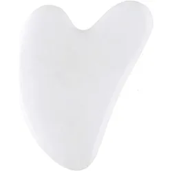 Palsar 7, Gua Sha + Gesichtsroller, Massage plate Guasha white jadeite