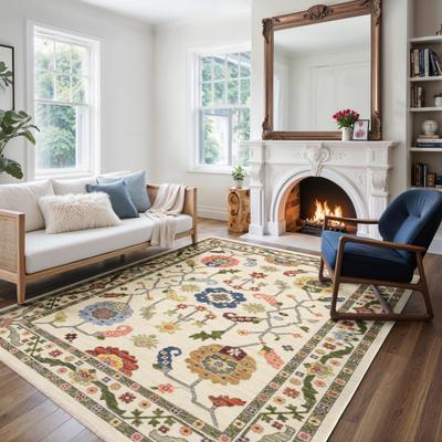 Style Haven Lawson Traditional Bordered Wool Fringe Edge Area Rug