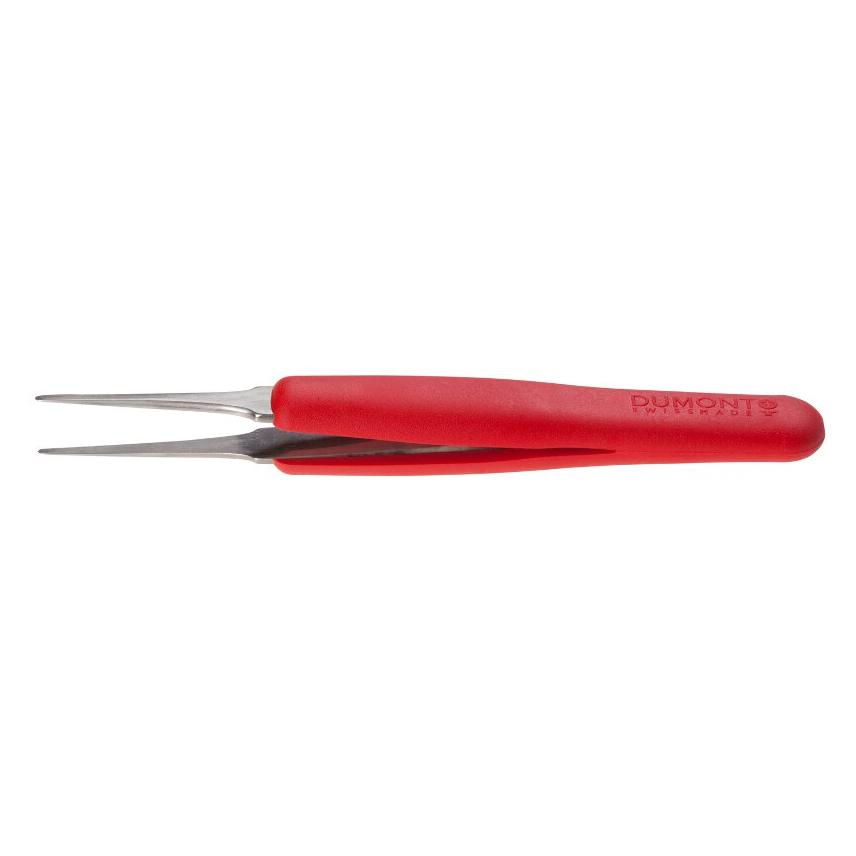 DuMont Pinzette Ergo ESD Typ 2A, flache runde Spitzen, amagnetischer Stahl (0304-2ASAESD-ET1)