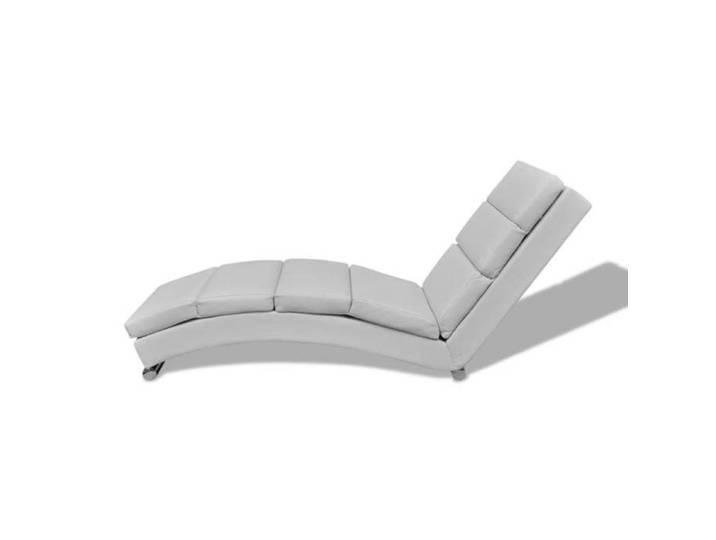 Fauteuil Relax - Blanc - Fauteuil long - 1 Place - Blanc Similicuir 154x52.5x72 cm F1166