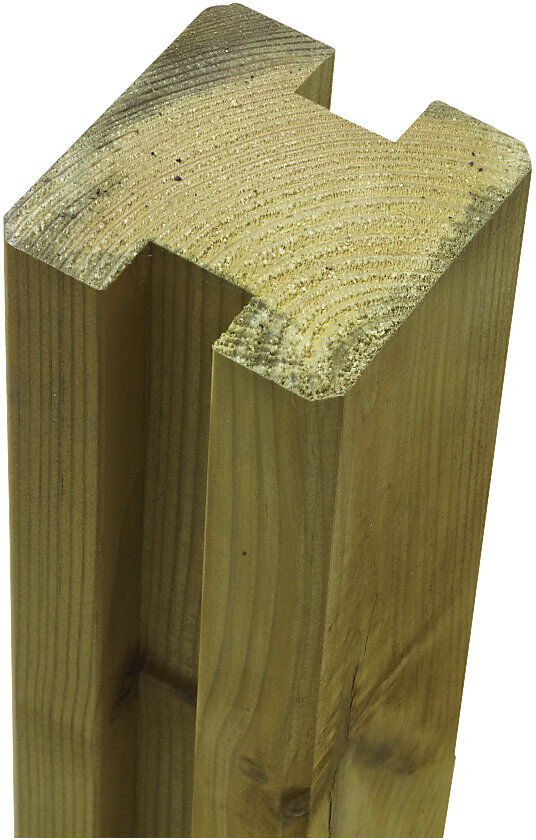 Profilpfosten, 2 Spuren, Höhe 2680 mm, natur kaiserkraft