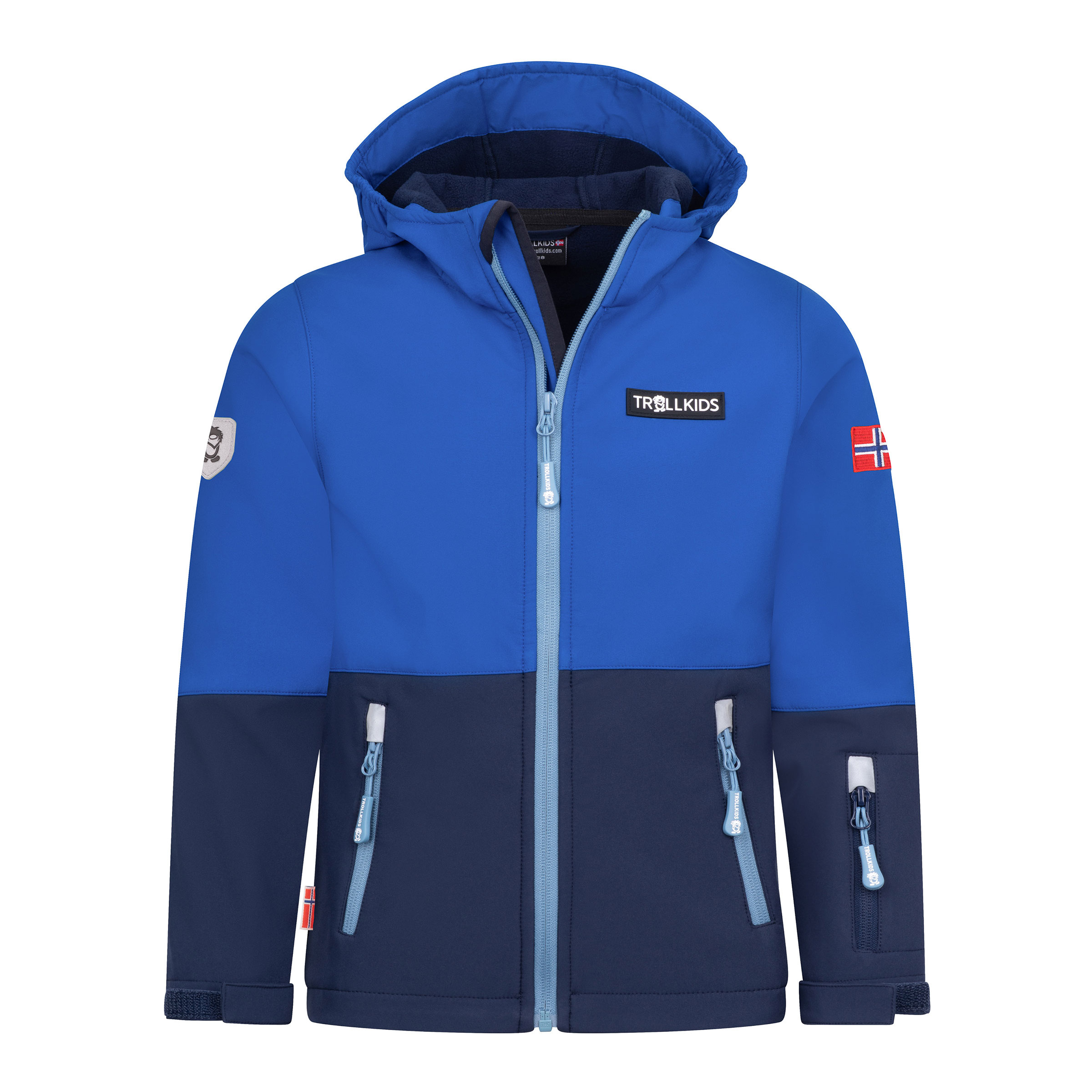 Trollkids Skjorta Kinder Softshelljacke royal blue-navy Größe 98 Lifestyle Windabweisend Wasserabweisend