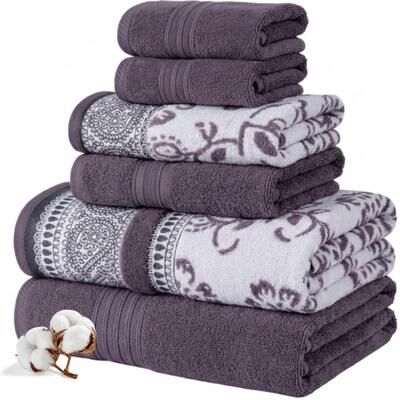 Modern Threads Ophelia 6-Piece Yarn Dyed Jacquard Towel Set