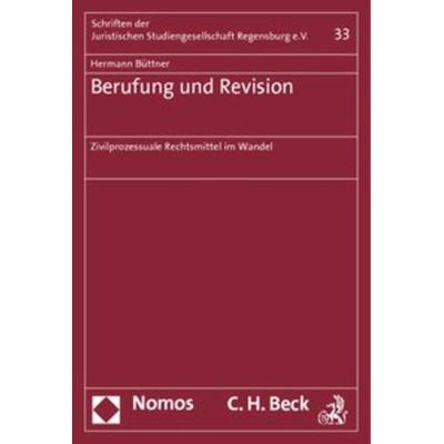 Berufung und Revision, Geheftet von Hermann Büttner, Nomos, 978-3-8329-5902-9