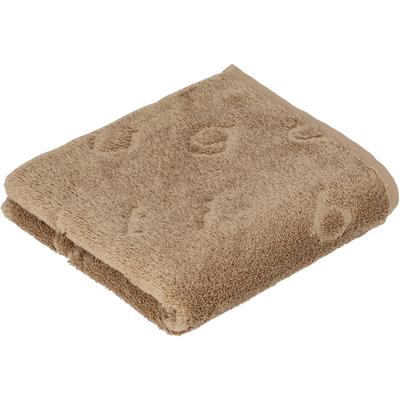 Badetuch BUGATTI "Trentino", braun (camel), B:67cm L:140cm, Walkfrottier, Baumwolle, Handtücher, Badetuch, all over Logoeinwebung