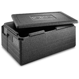 thermohauser Thermobox Gastrostar schwarz 40 Liter, Kunststoff EPP, GN 1/1, 60 x 40 x 28 cm