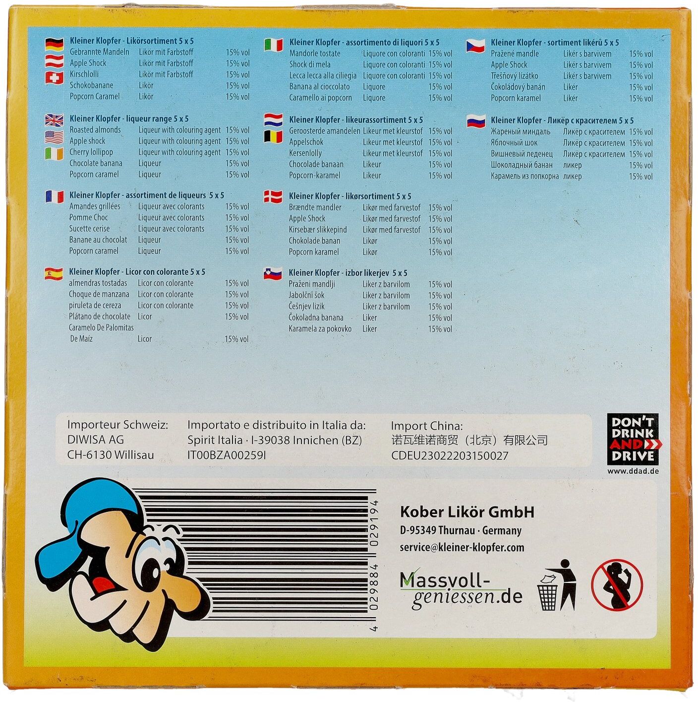 Kleiner Klopfer Festzelt Mix 15% Vol. 25x0,02l
