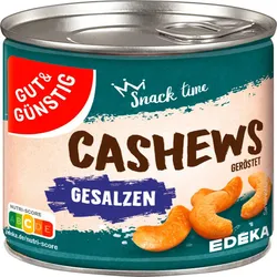 GUT&GÜNSTIG Cashews geröstet & gesalzen Nüsse 150,0 g