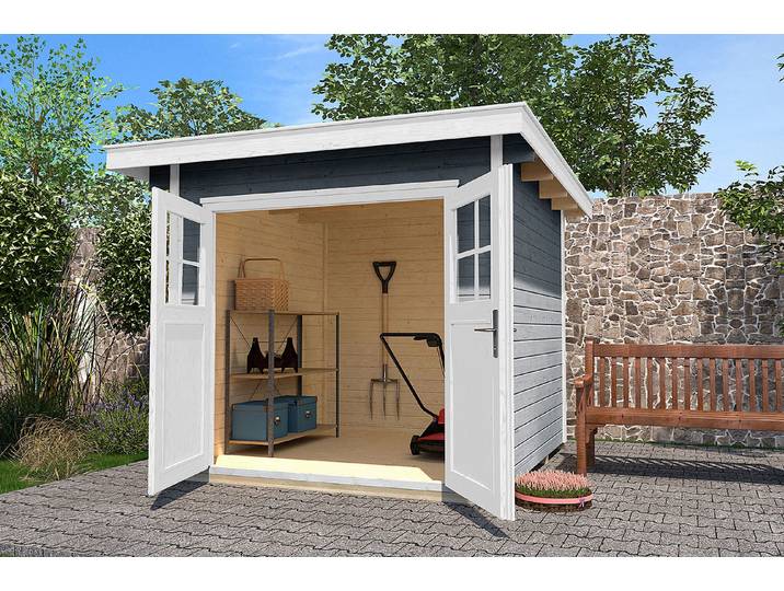 Weka Gartenhaus 179 Grau 2.1 × 2.4 m